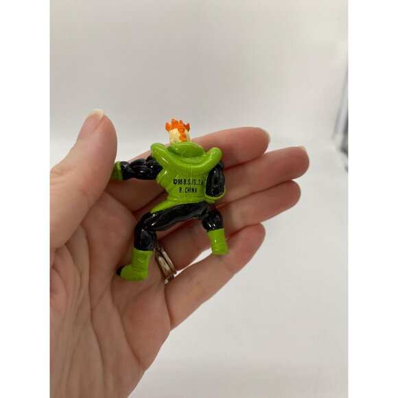 Vintage 1996 Dragon Ball Z Android 16 Mini Figurine Toy - Rare Bandai Toys - Picture 7 of 7